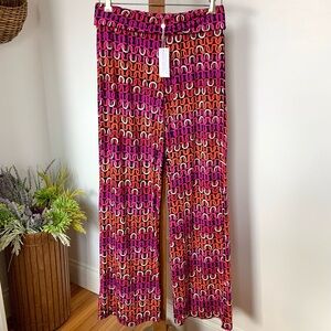 NEW Trina Turk Swim & Spa Collection Echo Chain print Cover up PANTS sz MED NWT